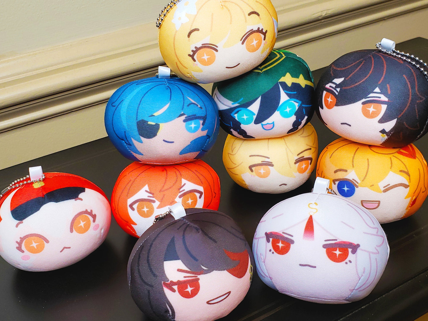 (DISCONTINUING) Genshin Impact: Squishy Mochi / Omanjuu Plush Toy Keychains