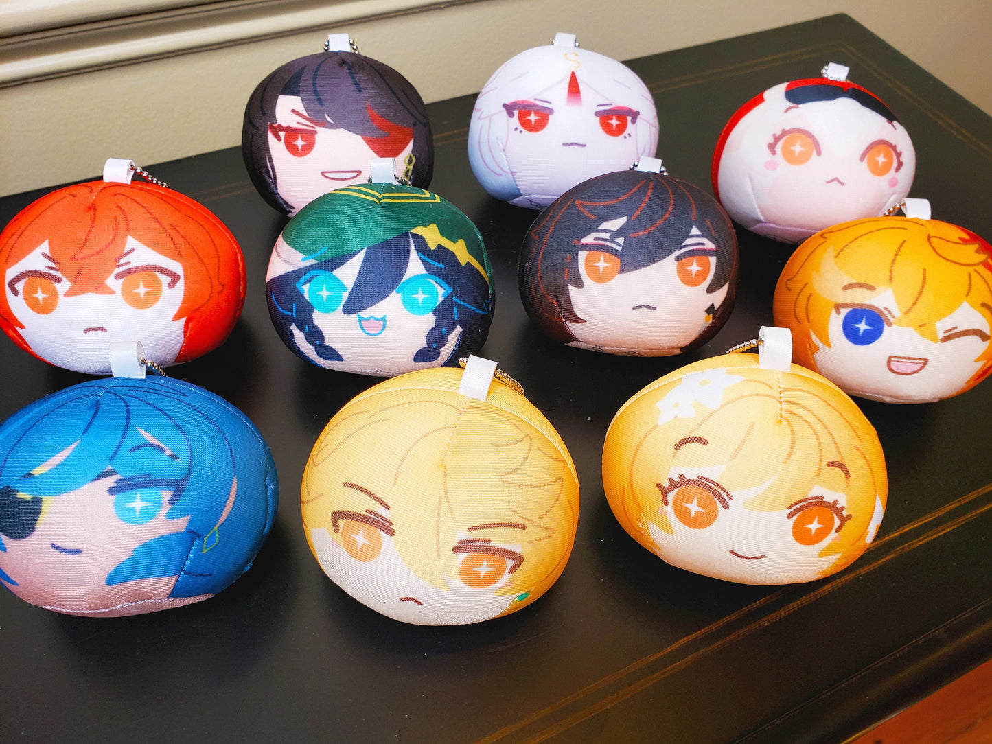 (DISCONTINUING) Genshin Impact: Squishy Mochi / Omanjuu Plush Toy Keychains