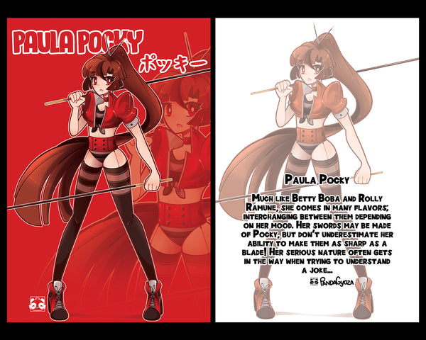 Asian Food Gals: Double-Sided Character Detail Posters